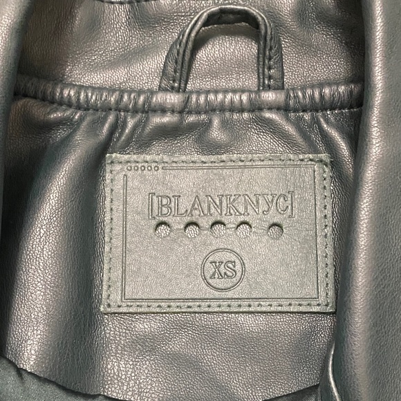 Blank NYC Green Moto Faux Leather Jacket - Picture 2 of 9